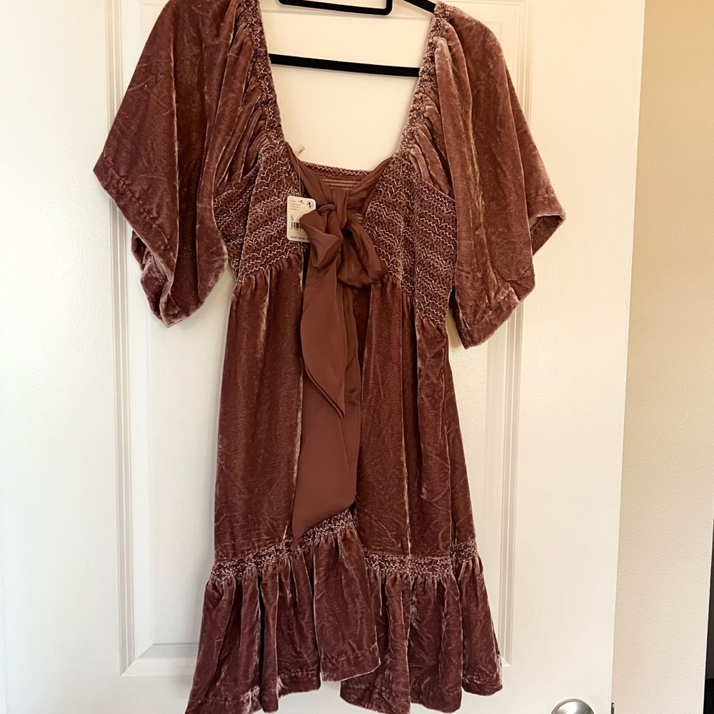 Free People Velvet Mini Dress